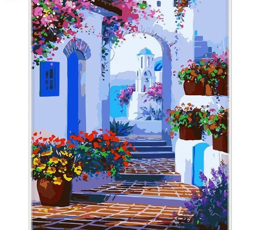 Paint By Numbers - Santorini